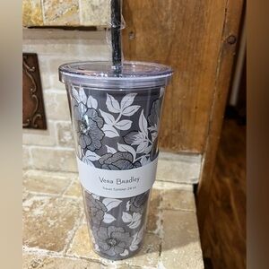 NWT Vera Bradley Travel Tumbler 24 oz Moon shadow Meadow